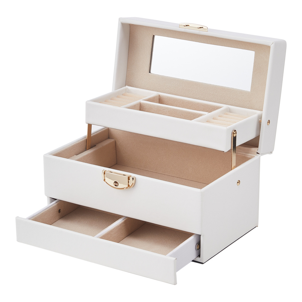 3-Layer Jewellery Box with Portable Travel Case